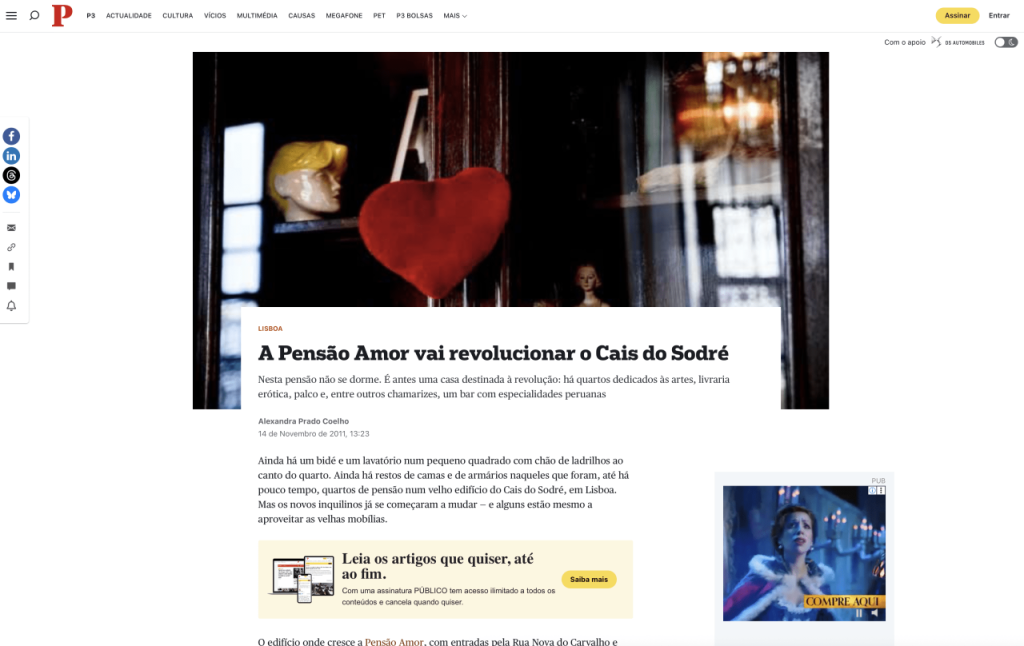A Pensão Amor vai revolucionar o Cais do Sodré