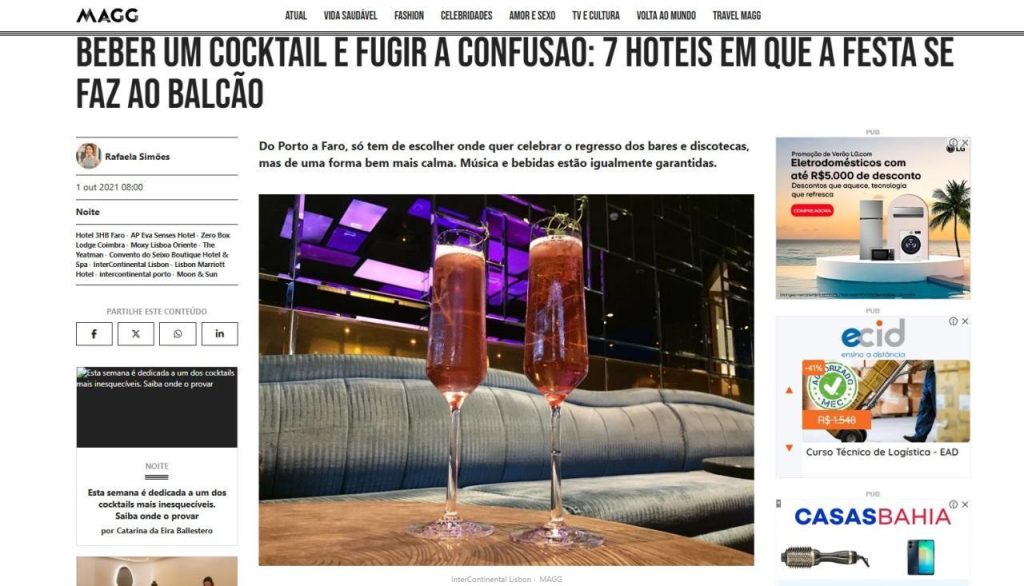 Beber um cocktail e fugir à confusão: 7 hotéis em que a festa se faz ao balcão