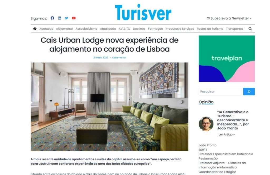 Cais Urban Lodge nova experiência de alojamento no coração de Lisboa