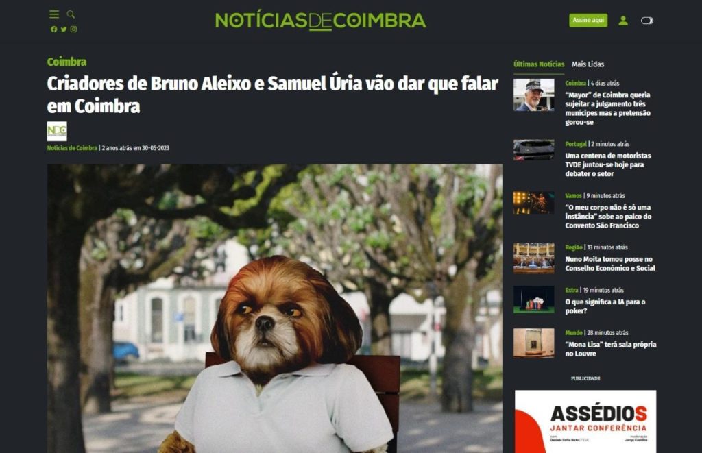 Criadores de Bruno Aleixo e Samuel Úria vão dar que falar em Coimbra
