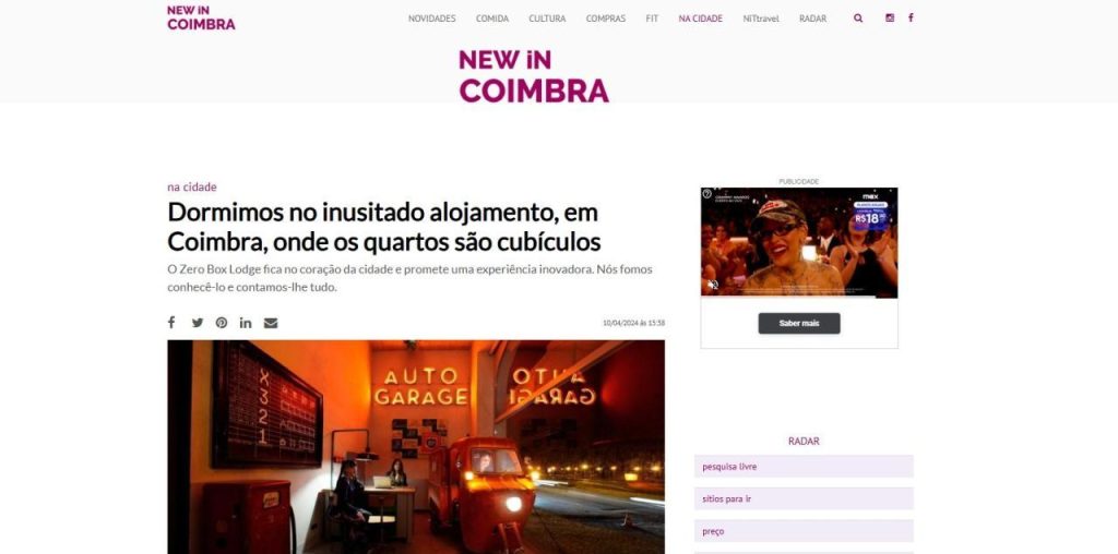Dormimos no inusitado alojamento, em Coimbra, onde os quartos são cubículos