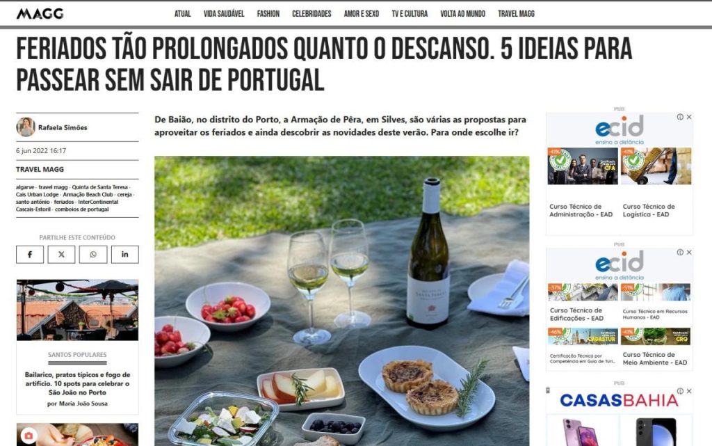 Feriados tão prolongados quanto o descanso. 5 ideias para passear sem sair de Portugal
