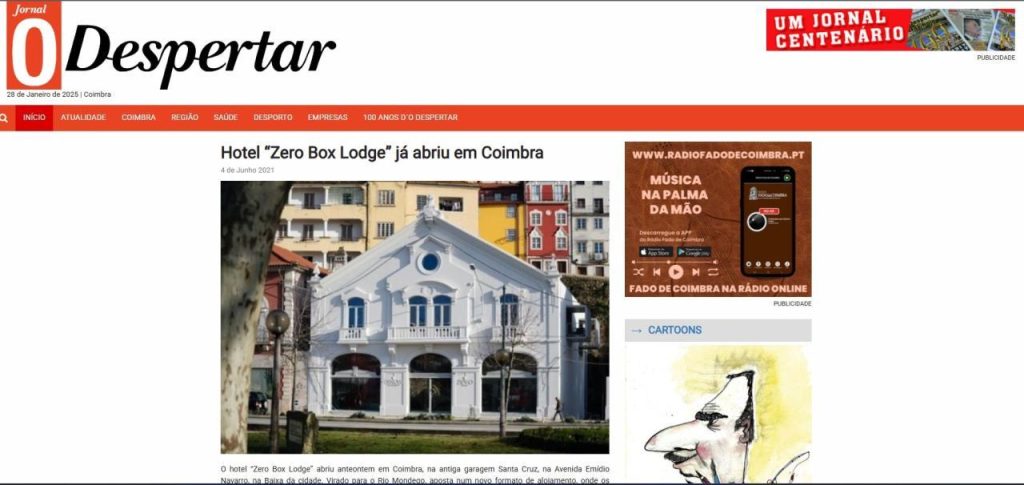 Hotel “Zero Box Lodge” já abriu em Coimbra